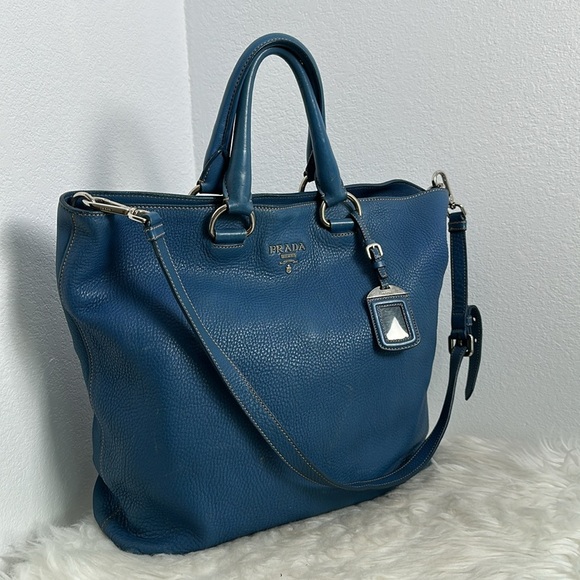 💯Authentic Prada Two-Way  Leather Tote Bag🍀 - Picture 3 of 15